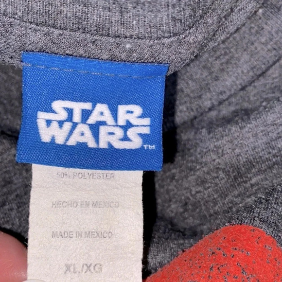 Star Wars Darth Vader grey graphic T-shirt size XLarge - Picture 4 of 6